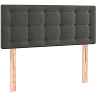 SHUMEE Čelo postele tmavě šedé 90 × 5 × 78/ 88 cm samet - Headboard