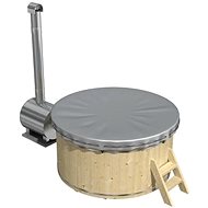 Bathing tub Vejle with external heater - Wooden Hot Tub