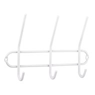 WALTECO Věšáková lišta 3 háky, bílá - Coat Hanger
