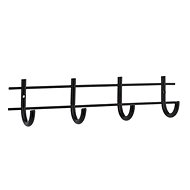 WALTECO Věšáková lišta 300x75mm,4 černá - Coat Hanger