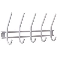 WALTECO Hanger bar 5 hooks, white - Coat Hanger