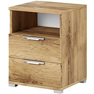 Bedside table Naka 2S decor oak wotan - Night Stand