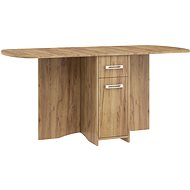 Folding dining table LORENA X craft gold - Desk