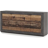 Chest of drawers Lunea 4D, Matera/Old Style Dark - Chest of Drawers