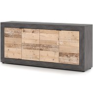 Chest of drawers Lunea 4D, Matera/Old Style Light - Chest of Drawers