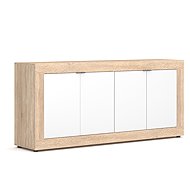 Chest of drawers Lunea 4D, Oak Sonoma/white, package 1/2 - Chest of Drawers