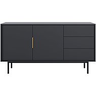 Chest of drawers Viva VI02 2D3S 154, black, package 1/2 - Chest of Drawers