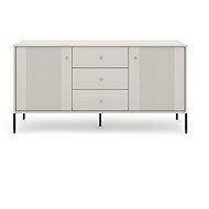 Iseo IS03, chest of drawers, cashmere, black legs - Chest of Drawers