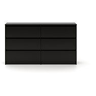 Chest of drawers Simple black matt 6S 120 - Chest of Drawers