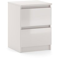 Nightstand in cashmere matt, headboard in cashmere glossy 2S 40 - Night Stand