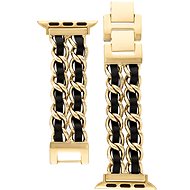 Steve Madden Řemínek řetízkový pro Apple Watch 38/40/41 mm zlatý - Watch Strap