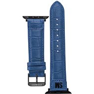 Steve Madden Crocodile pattern strap for Apple Watch 38/40/41 mm blue - Watch Strap