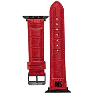 Steve Madden Crocodile pattern strap for Apple Watch 38/40/41 mm red - Watch Strap