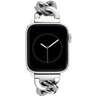 Anne Klein Řemínek s krystaly pro Apple Watch 38mm / 40mm / 41mm / 49mm stříbrná s krystaly - Watch Strap