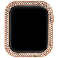 Anne Klein Luneta s krystaly pro Apple Watch 40 mm růžovo zlatá - Protective Watch Cover