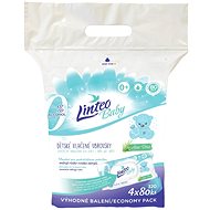 LINTEO BABY Wet Wipes with Aloe Vera (4 × 80 pcs) - Wet Wipes