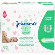 JOHNSON BABY Skin Protect 192 db - Popsitörlő