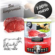 Topstein Beef with Liver in a Tin 800g - Canned Dog Food