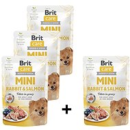 Brit Care Mini Rabbit & Salmon Fillets in Gravy 4 × 85g - Dog Food Pouch