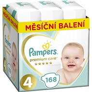 PAMPERS Premium Care Size 4 Maxi (168 pcs) - monthly pack - Baby Nappies