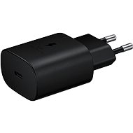 Samsung Napájecí adaptér s rychlonabíjením 25W černý, bez kabelu v balení - Nabíječka do sítě