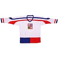 Hockey jersey Czech Republic 2 white, size 2.5 mm. L - Jersey