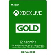 Xbox Live Gold Membership (Digital Code) - 12 months - Prepaid Card