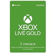 Xbox Live 3 Month Gold Membership Card – Digital - Dobíjacia karta