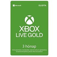Xbox Live Gold - 3 hónapos tagság - Feltöltőkártya