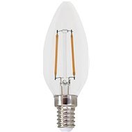 LED Filament Candle žárovka čirá C35 2W/230V/E14/6500K/265Lm/360° - LED Bulb