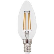 LED Filament Candle žiarovka číra C35 4 W / 230 V / E14 / 2 700 K / 480 Lm / 360° - LED žiarovka