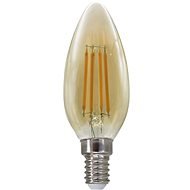 LED Filament Candle žárovka Amber C35 5W/230V/E14/2700K/620Lm/360°/Dim - LED Bulb