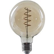 LED Spiral Filament žárovka Globe G95 Amber 4W/230V/E27/1800K/270Lm/360°/Dim - LED Bulb
