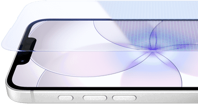 iPhone 17e, pohled zepředu na Ceramic Shield 2, pohled z boku, bílá barva, akční tlačítko a tlačítka hlasitosti