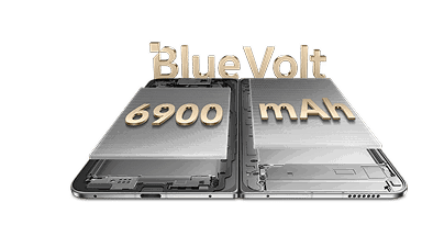 BlueVolt-Akku mit einer Kapazität von 6.900 mAh