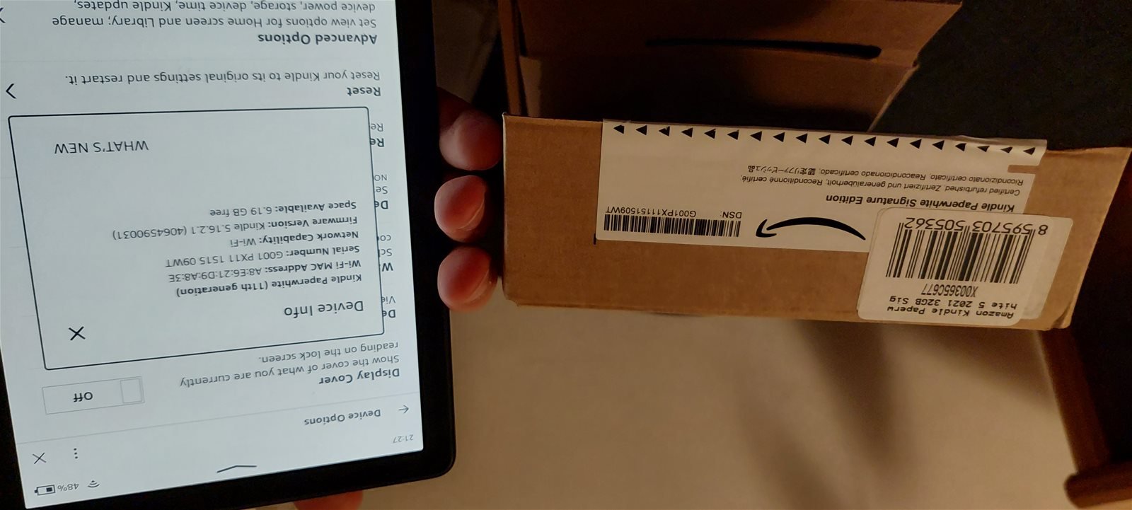 Kindle Paperwhite Signature Edition Reacondicionado Certificado