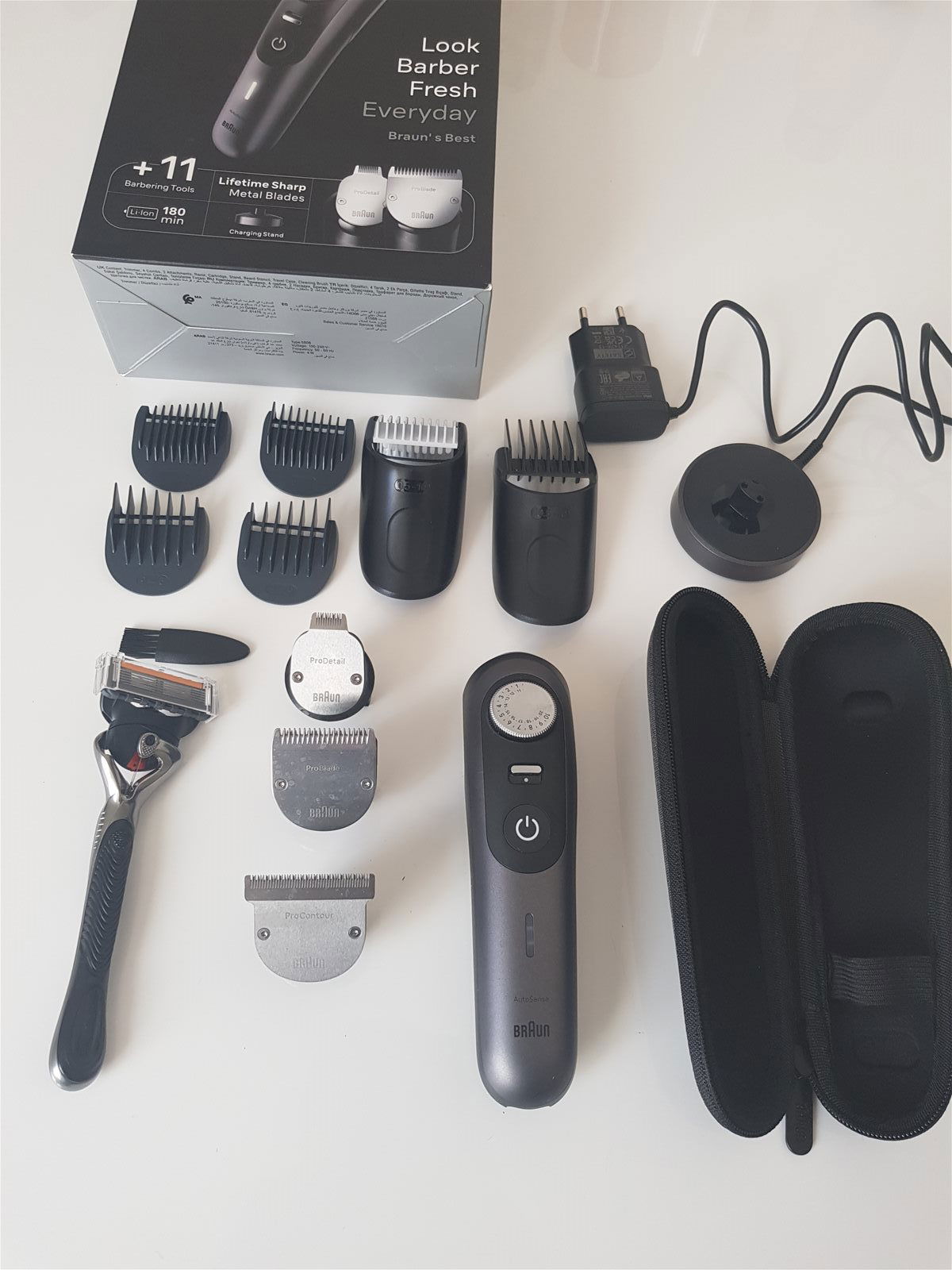 Braun Beard Trimmer Series 9 BT9441, Trimmer With Barber Tool