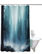 4sleep Shower curtain 180x200cm - forest blue - Shower Curtain