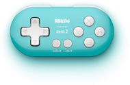 8BitDo Zero 2 Wireless Controller - Turquoise Edition - Nintendo Switch - Kontroller