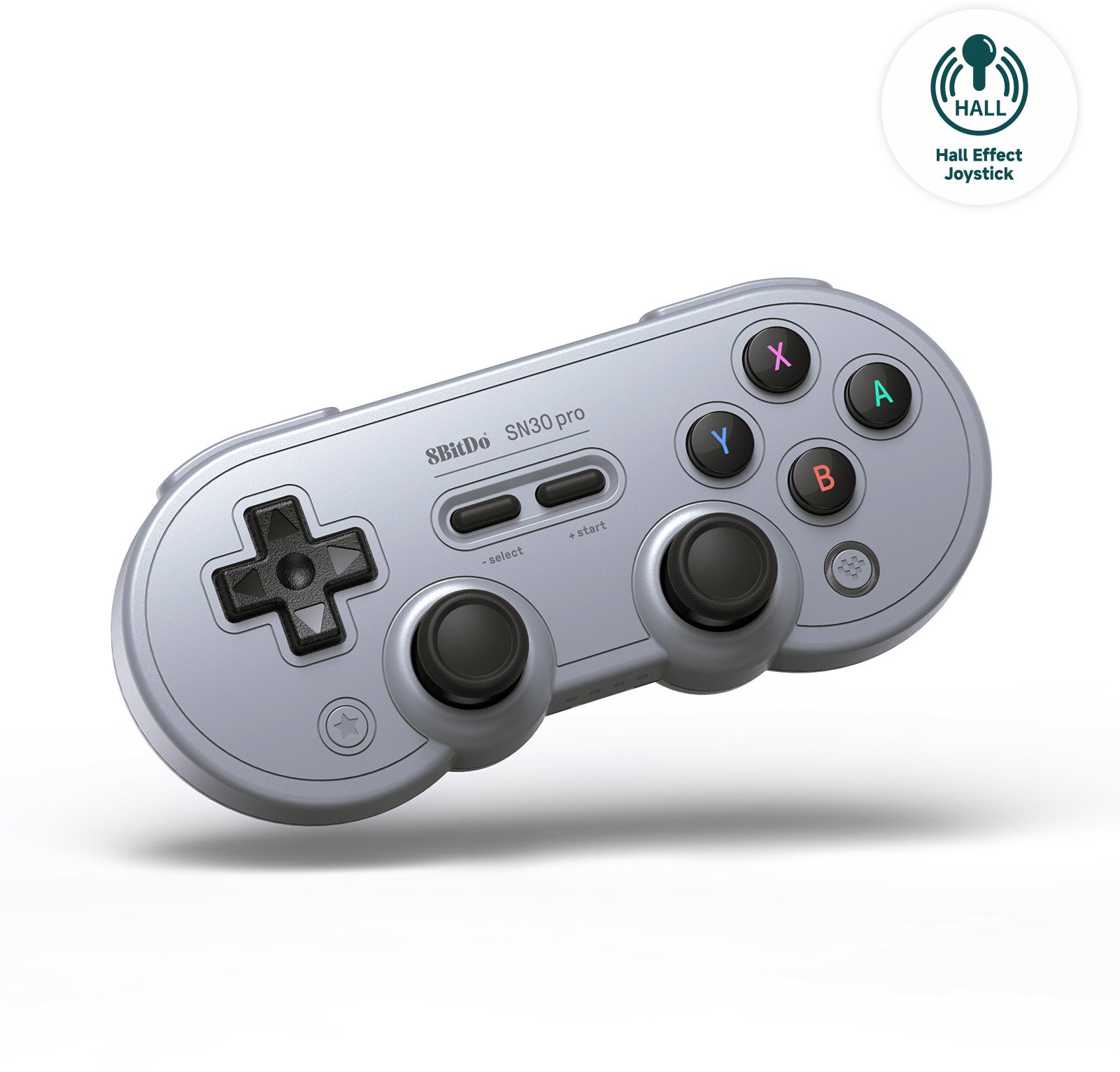 8BitDo SN30 Pro Wireless Gamepad (Hall Effect Joystick) - Grey Edition - Nintendo Switch