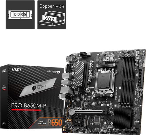 MSI PRO B650M-P - Motherboard - Hauptbild