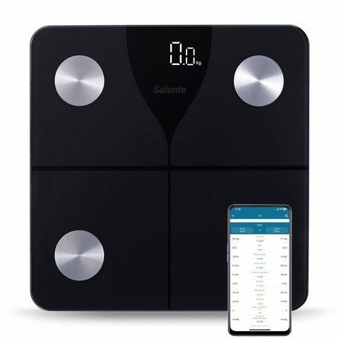 Salente SlimFit, osobní fitness Bluetooth váha, černá - Osobní váha - Hlavní obrázek