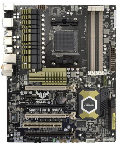 ASUS Sabertooth 990FX Main image ASUS Sabertooth 990FX - Motherboard - Main image