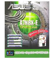 ASUS A7N8X-E DELUXE + WiFi karta nForce 2-Ultra, AGP 8x, DDR400, SATA, RAID, FW, GLAN, scA - Motherboard