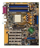 ASUS SK8N, nForce3 Pro150, ATA133, SATA RAID, Dualch. DDR333, AGP8x, USB2.0, 6ch audio, Sc940 - Motherboard