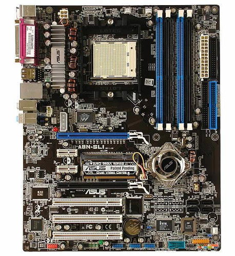 ASUS A8N-SLI, nForce4 SLI, ATA133, SATA RAID, DualCh. DDR400, PCIe x16, USB2.0, sc939 Main image ASUS A8N-SLI, nForce4 SLI, ATA133, SATA RAID, DualCh. DDR400, PCIe x16, USB2.0, sc939 - Motherboard - Main image