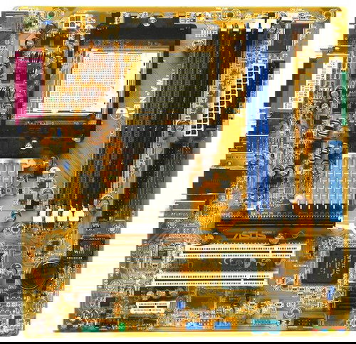 ASUS A8N-VM, nForce410/6100, DualChannel DDR400, PCIe x16, SATA II RAID, USB2.0, LAN, mATX bulk sc93 - Motherboard - Main image