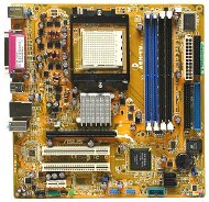 ASUS A8N-VM, nForce410/6100, DualChannel DDR400, PCIe x16, SATA II RAID, USB2.0, LAN, mATX bulk sc93 - Motherboard