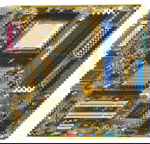 ASUS A8N-VM CSM, nForce430/6150, DualChannel DDR400, PCIe x16, SATA II RAID, USB2.0, LAN, mATX bulk  - Motherboard - Main image