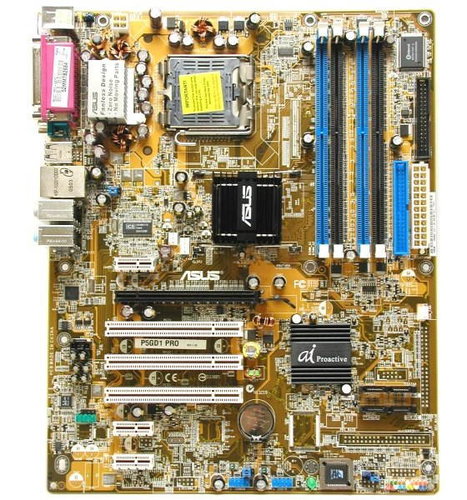 ASUS P5GD1 Pro - 915P/ICH6R, DCh. DDR400, RAID, ATA100, SATA, USB2.0, GLAN - Motherboard - Main image